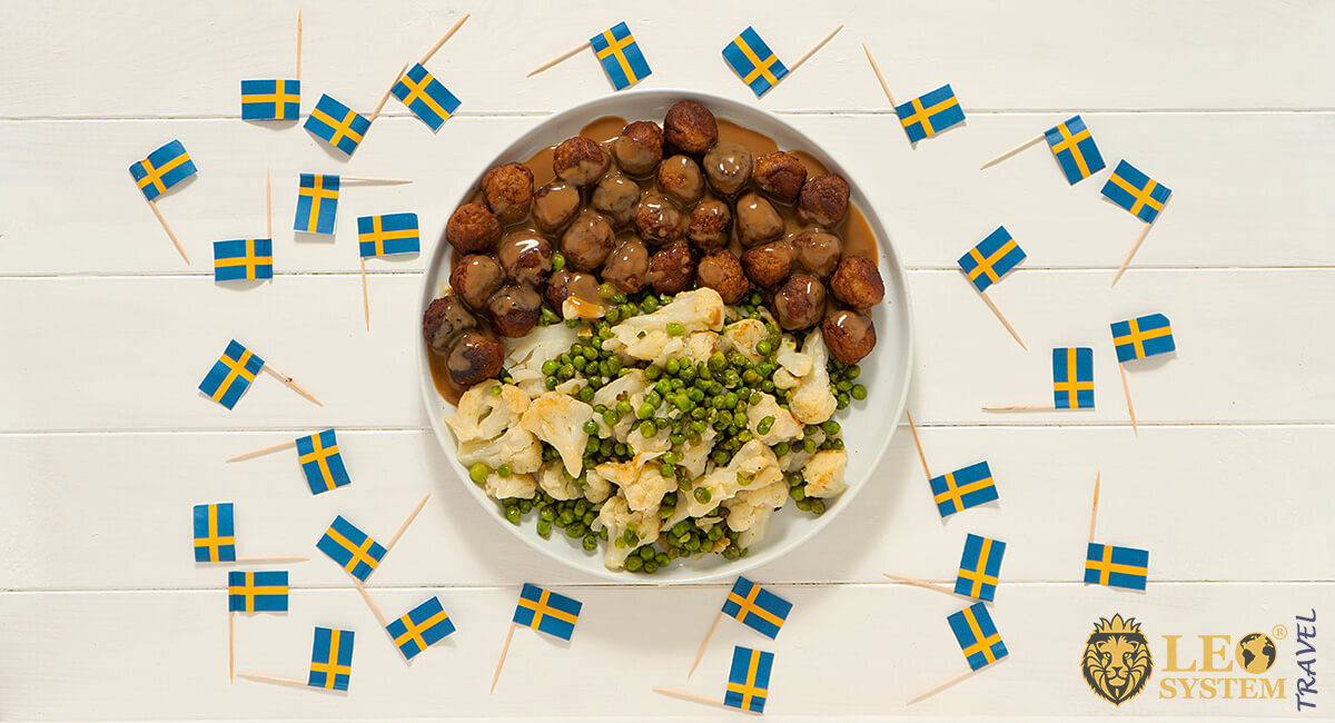 Image of national food in a Stockholm restaurant