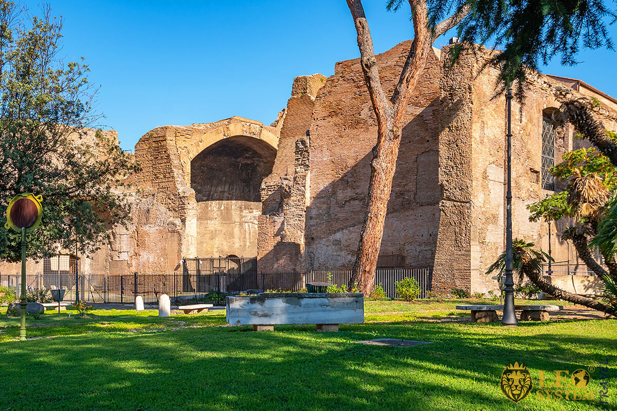 Image of the bath complex Baths of Diocletian, Rome