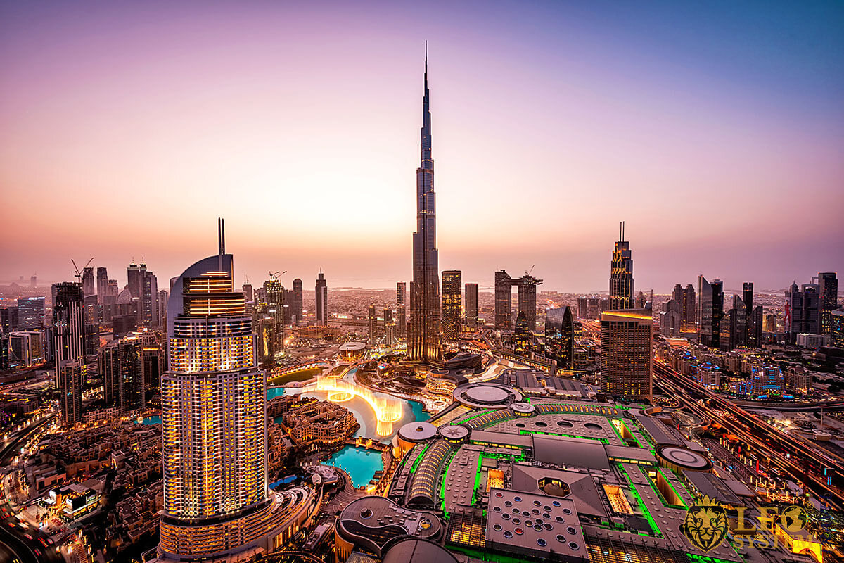Burj Khalifa tallest building in the world, Dubai cityscape