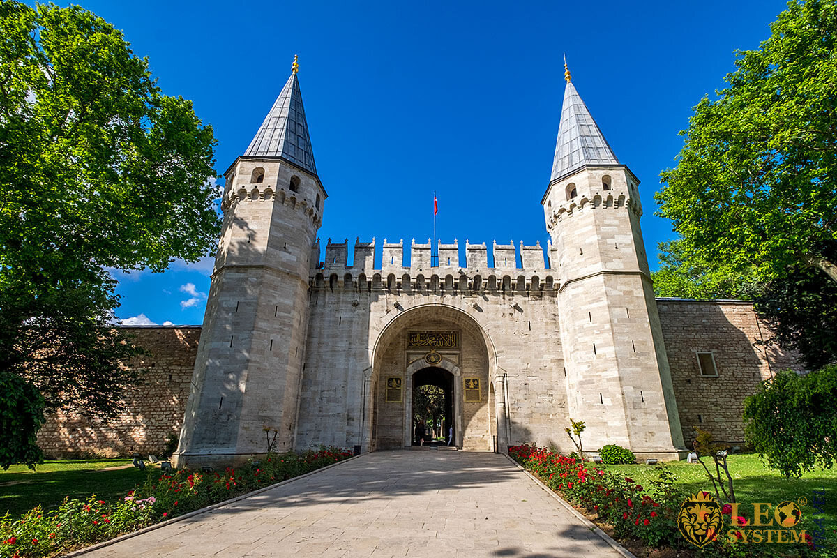 The image of sight of Topkapi Palace, Turkey