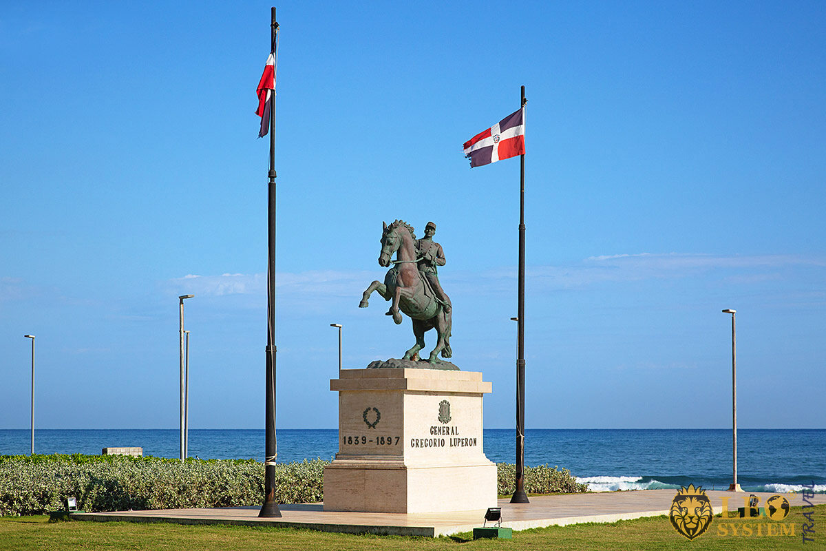 Statue of Gregorio Luperon in Puerto Plata, Dominican Republic