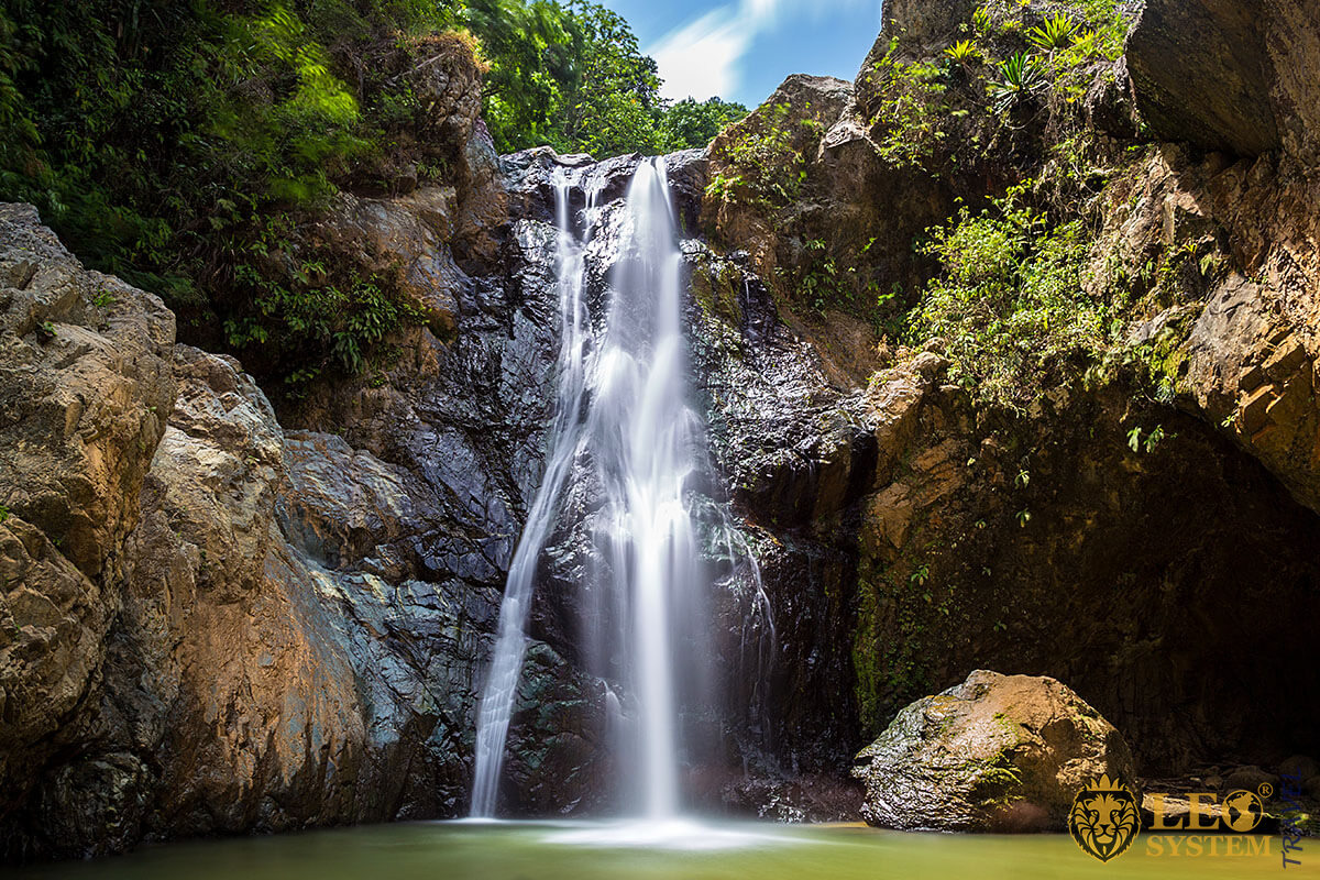 Image of Baiguate waterfall is one of the top attractions in Puerto Plata, Dominican Republic