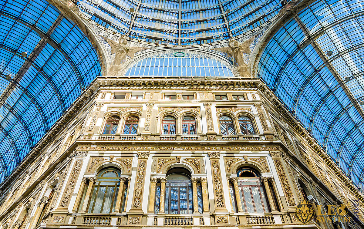 Image of Galleria Umberto is a public shopping gallery in Naples, Italy