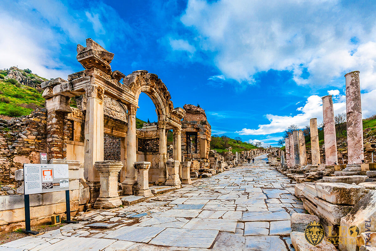 Ephesus ancient city in Turkey, popular place on the outskirts of Izmir