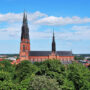 Panoramic view of the Uppsala Cathedral, Sweden
