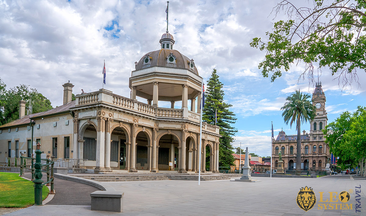 Image of historic buildings in the city of Bendigo, state of Victoria