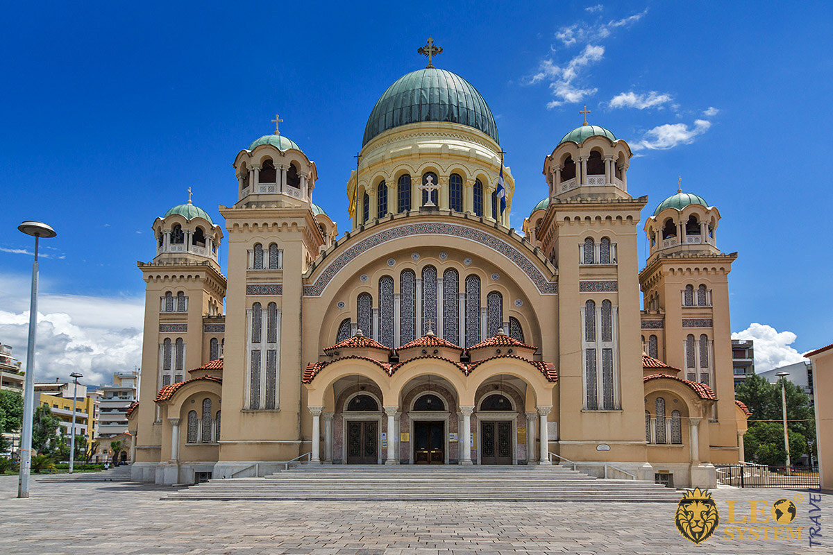 Image of Saint Andrew Cathedral Church, city of Patras, Greece