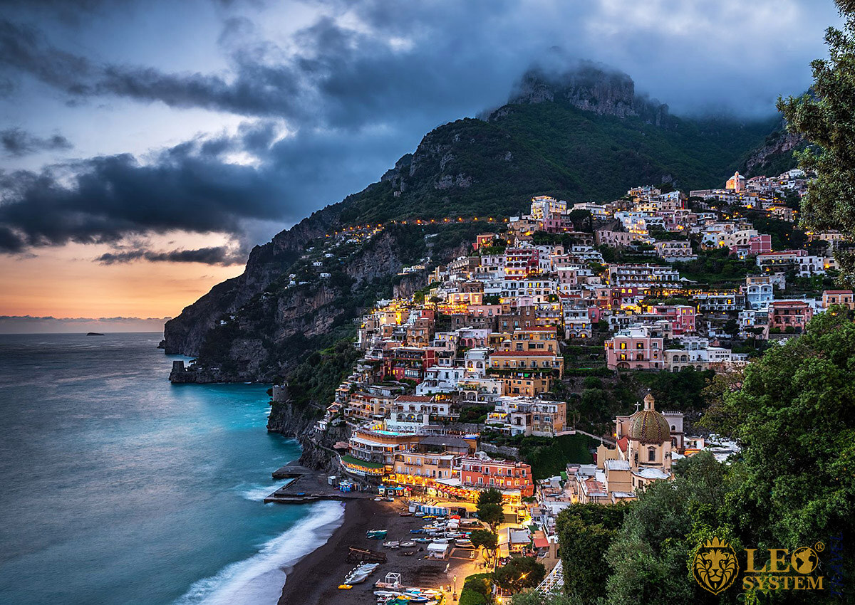 Nice view of the Amalfi Coast, Italy