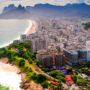 Beautiful aerial view of the city of Rio de Janeiro, Brazil
