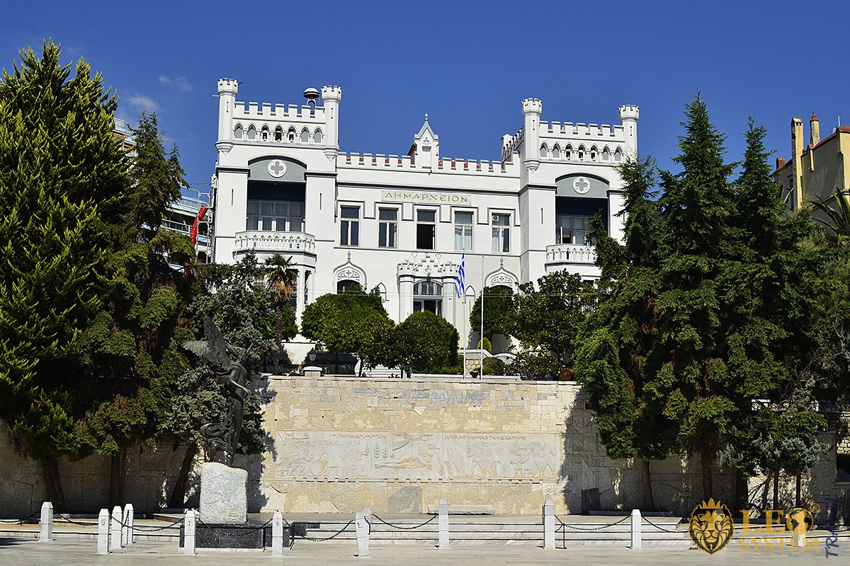 View of the Town Hall in the city of Kavala, Greece