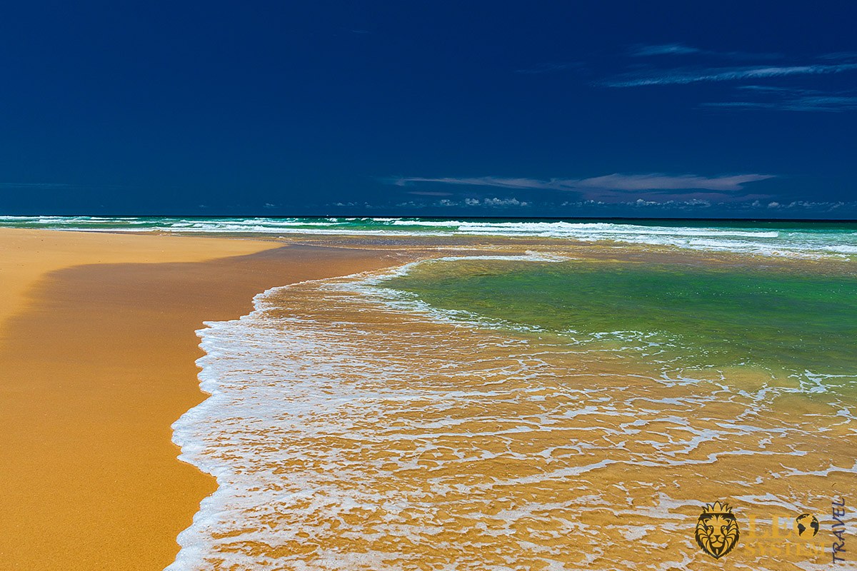View of Sandy Beach at Currimundi Lake, Caloundra, Queensland, Australia